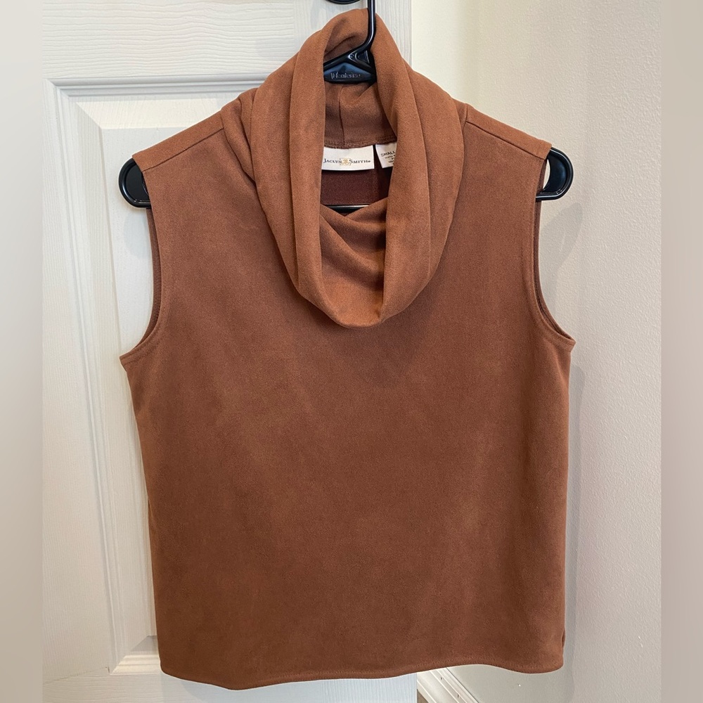 Sleeveless Cowl Neck Blouse